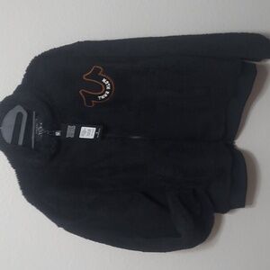 Sherpa Collegiate Bomber jet black w brown logo